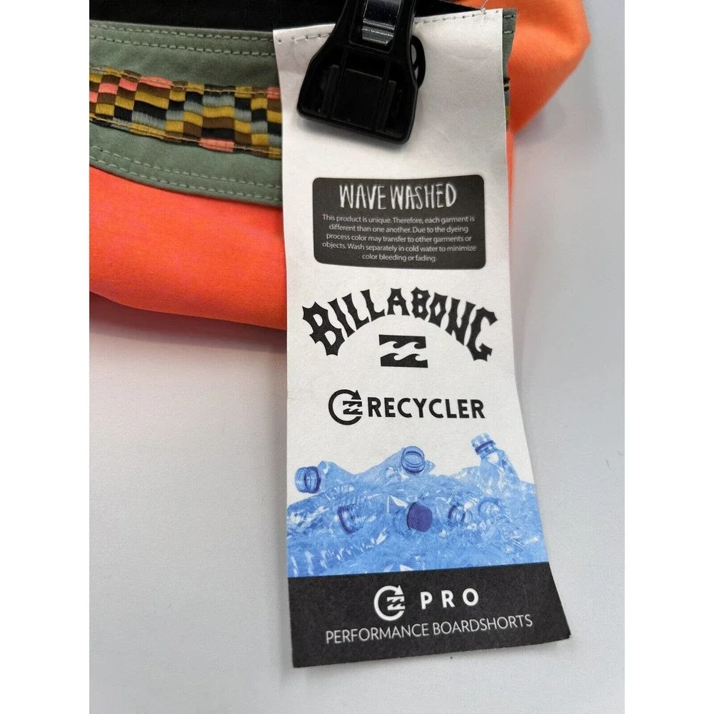 Men's/Boys Billabong Size 29 Fifty 50 Pro‎ Panel Board Short Wave Washed Swim